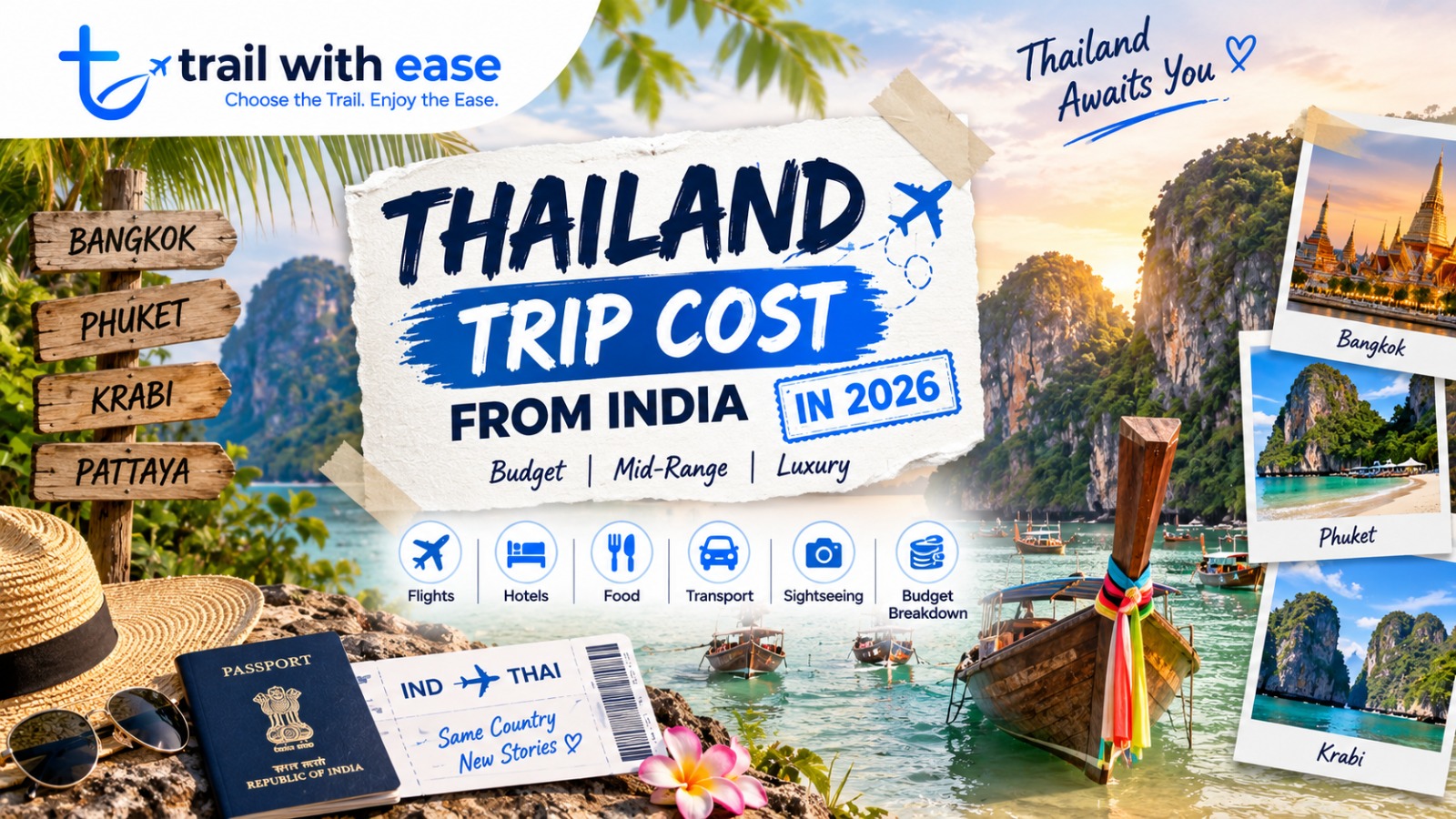 Thailand trip cost from India in 2026